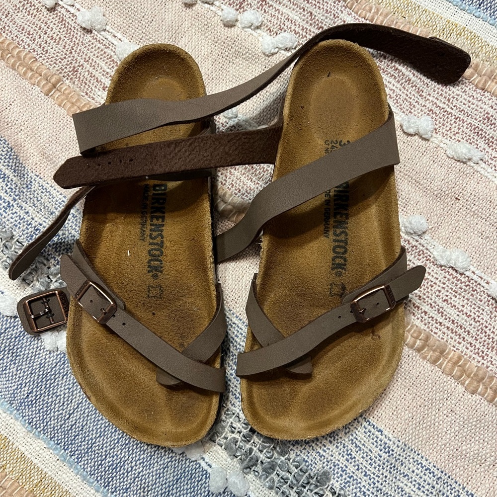 Birkenstock Brown Sandals with Adjustable Straps